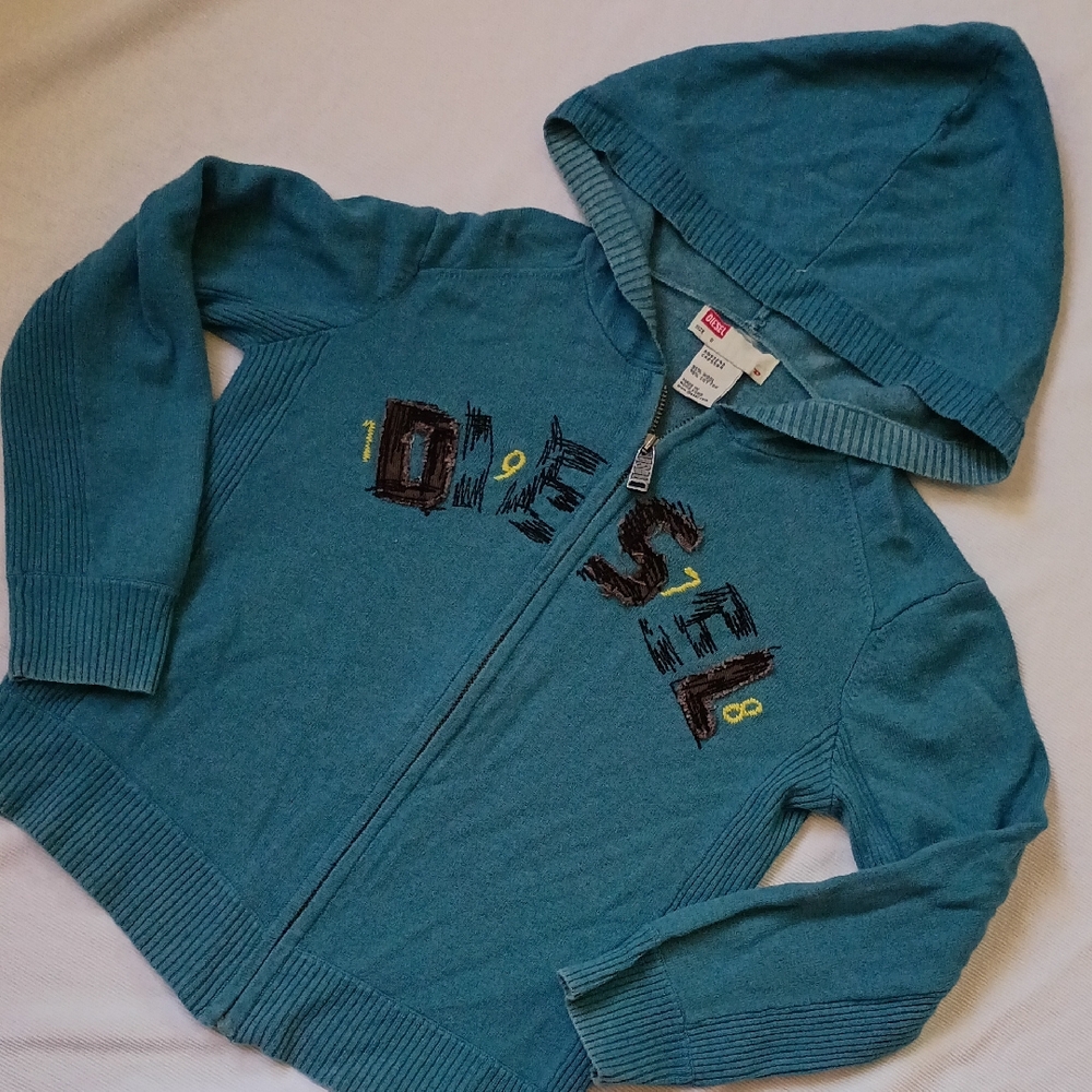 Diesel Kids Wool Blend Hooded Sweater